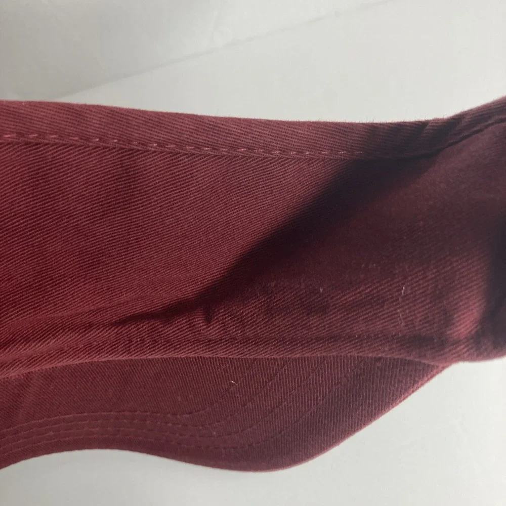 Maumee Bay USA Hat Visor Adjustable Maroon‎ Golf Vacation Tourist 100% Cotton